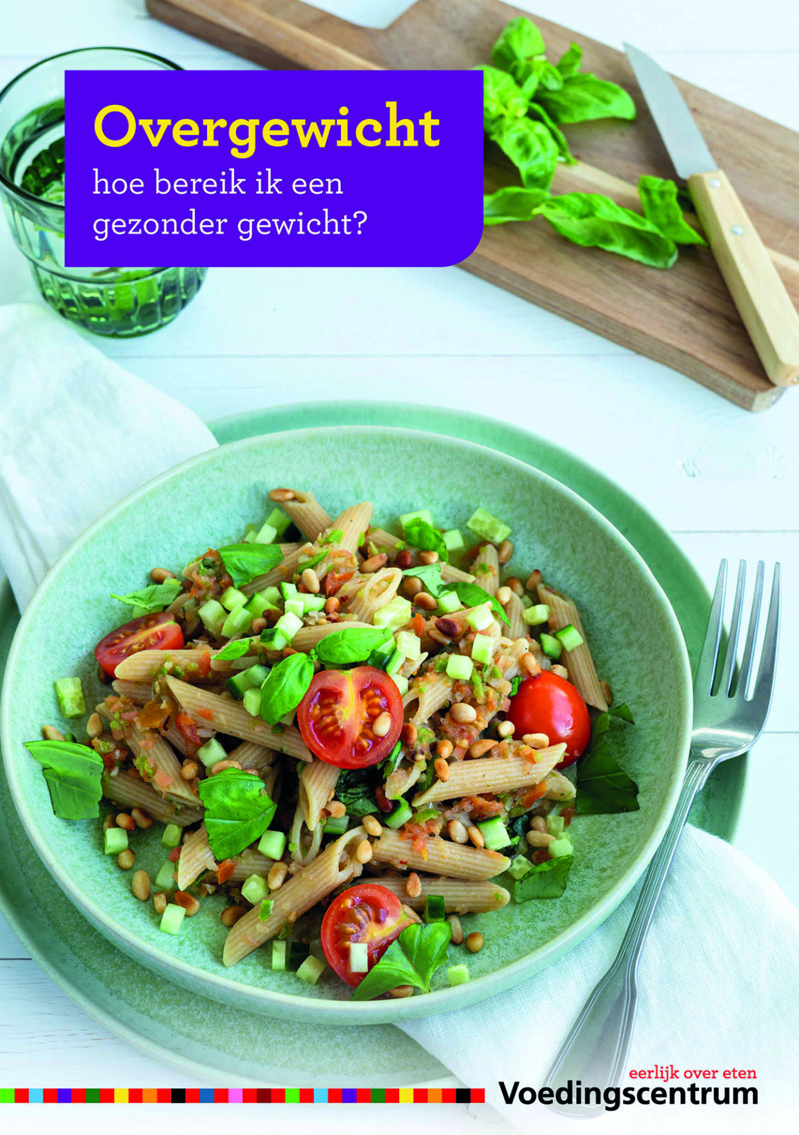omslag folder overgewicht met gerecht