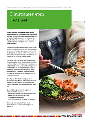 Duurzamer eten