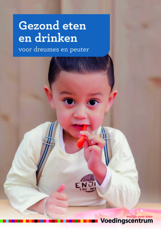 Folder over gezond eten en drinken voor dreumes en peuter