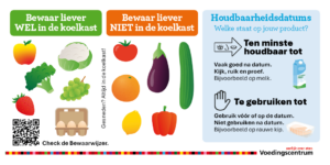 Wat bewaar je in de koelkast sticker